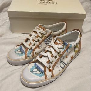 COACH canvas sneakers